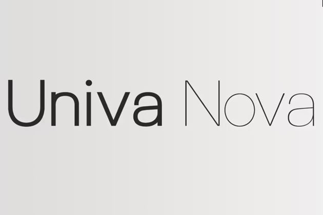 univa nova font
