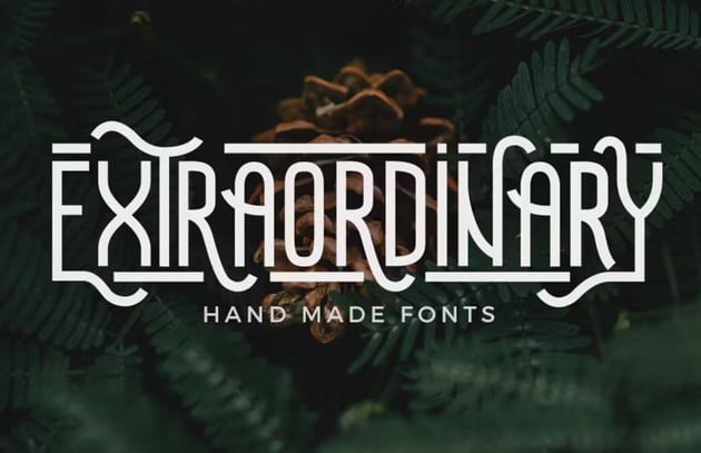 extraorindary font