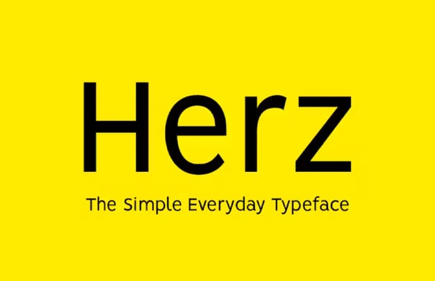 herz font