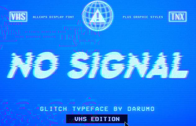 no signal font