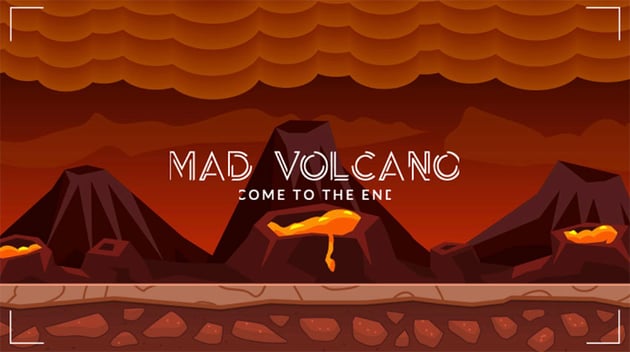 Discord Custom Background With Lava and Volcanoes in the Background