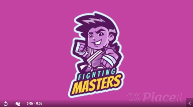 Animated Gaming Logo for Fighting Games