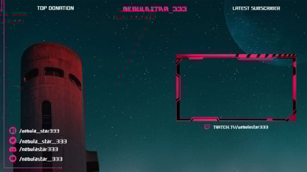 OBS Twitch Stream Overlay Template Generator