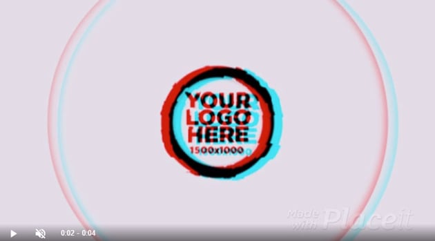 Glitch Animated Gaming Logo Maker Template