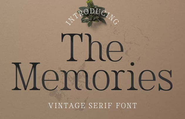 the memories font