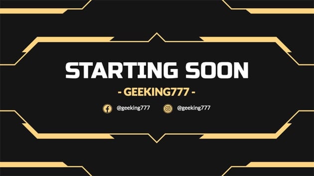 starting soon overlay template