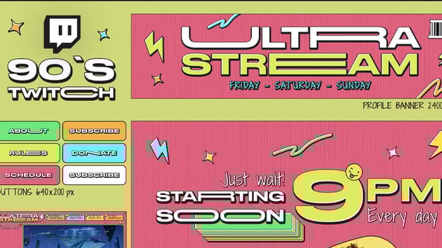 90s twitch overlay