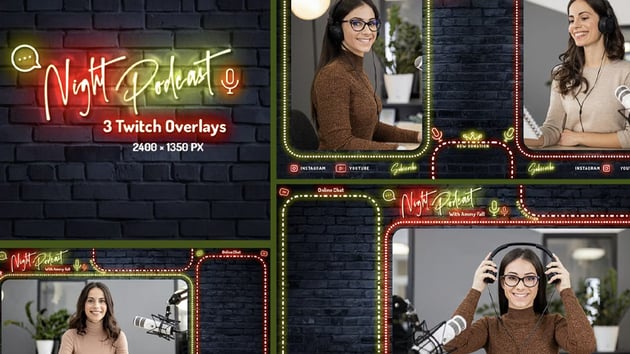 podcast stream overlay