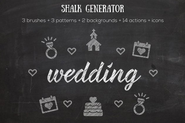 chalk photoshop actions
