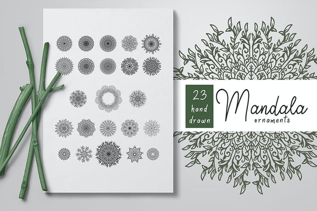 mandala ornaments