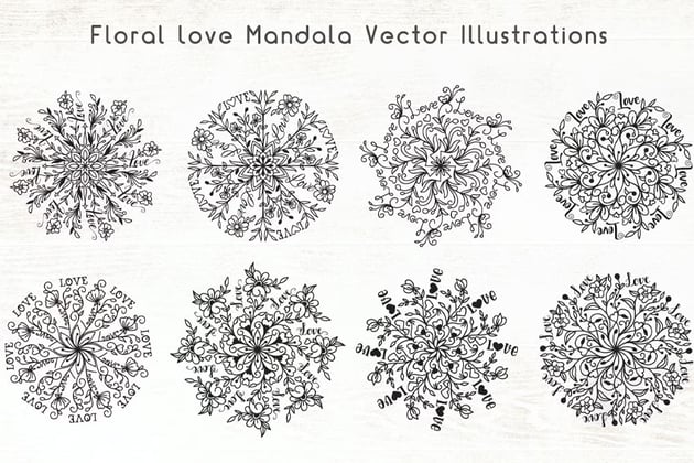 floral mandalas