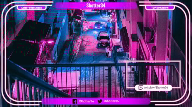 neon twitch overlay obs