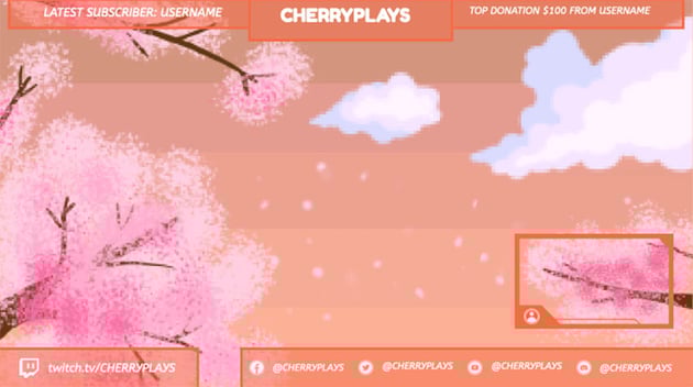 cute twitch overlay