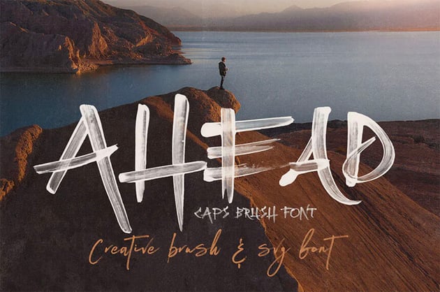 ahead brush font