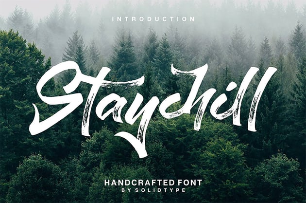 staychill brush font