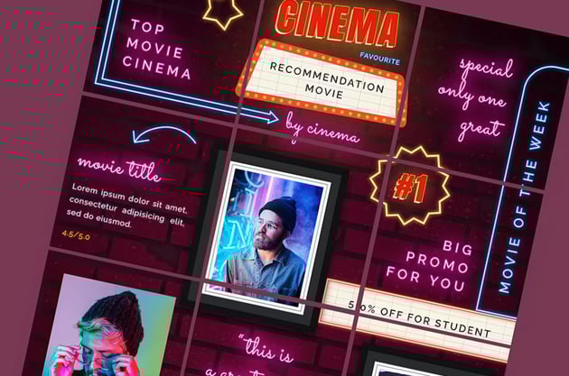 bright instagram puzzle feed