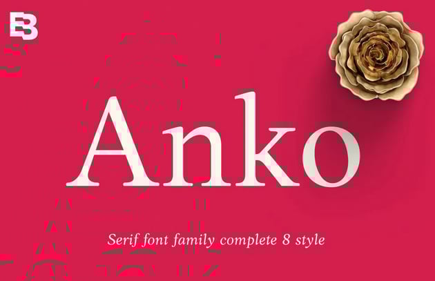 anko serif font