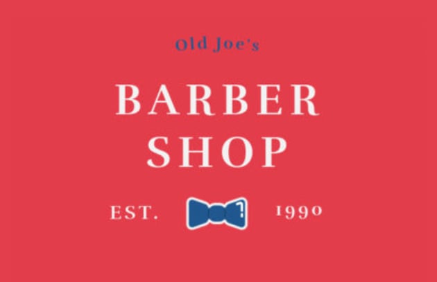 type barber shop logo