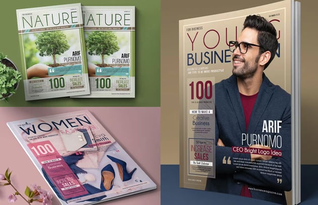 stylish magazine covers