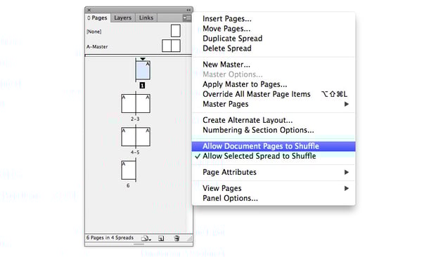 Allow Document Pages to Shuffle