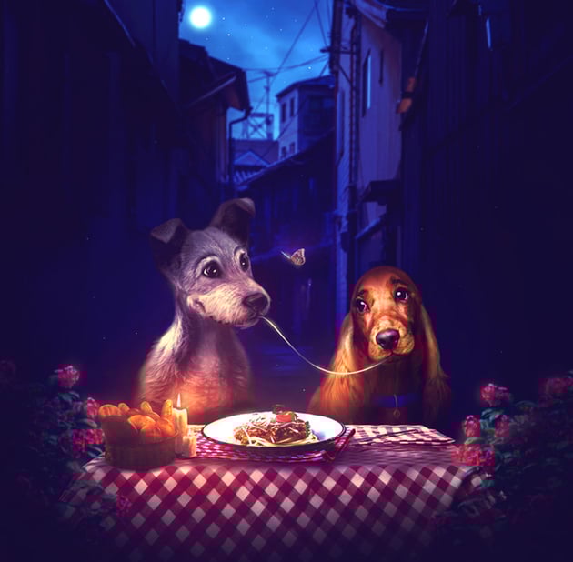 Lady and the Tramp by Melody Nieves