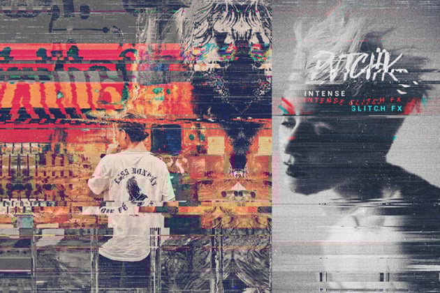 Grunge Glitch Photo FX Photoshop Effects by devotchkah