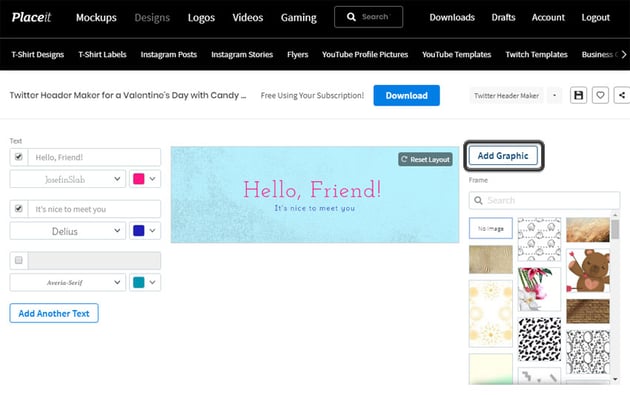 Upload Custom Image to PlaceIt