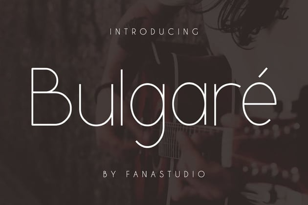 Bulgare Modern Minimalist Font