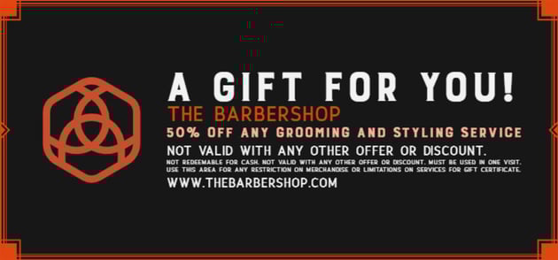 High Contrast Gift Voucher Template