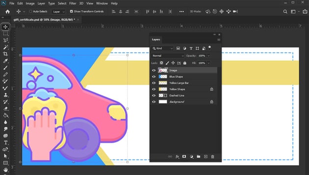 Add an Image in Photoshop