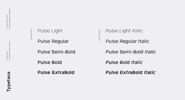 Pulse - A Modern Sans-Serif Typeface