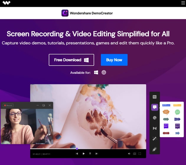 Wondershare DemoCreator Software