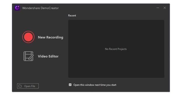 Wondershare DemoCreator new recording