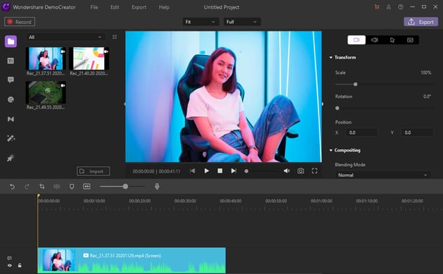 Video Editor Wondershare DemoCreator