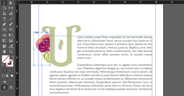 InDesign resize and crop images