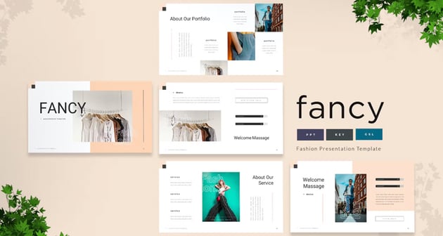 Fancy Fashion - Pretty Google Slides Themes