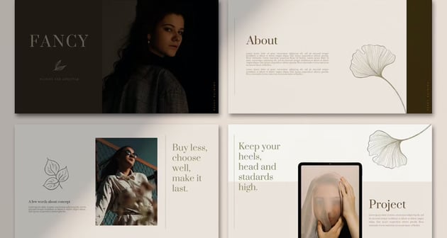 Fancy Minimalist - Pretty Slide Templates