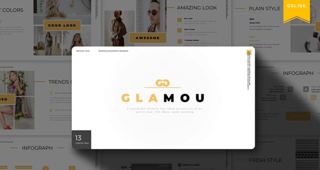 Glamou - Pretty Google Slides Themes