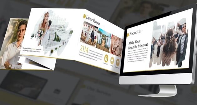 Wedding - Gilded Glamour Theme Slides