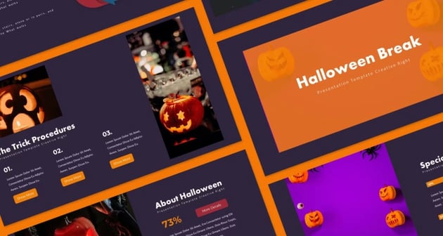 Creative Party - Google Slides Halloween Theme