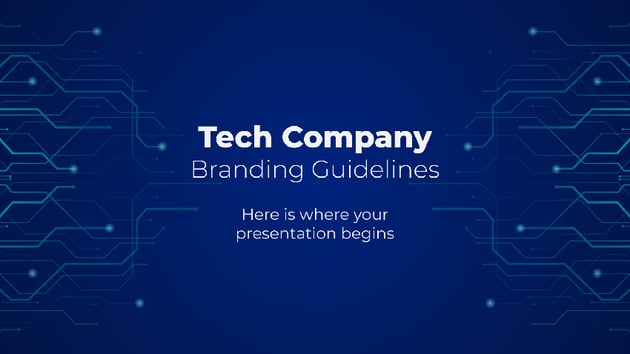 Tech Company - Cyber Security PPT Template Free Download