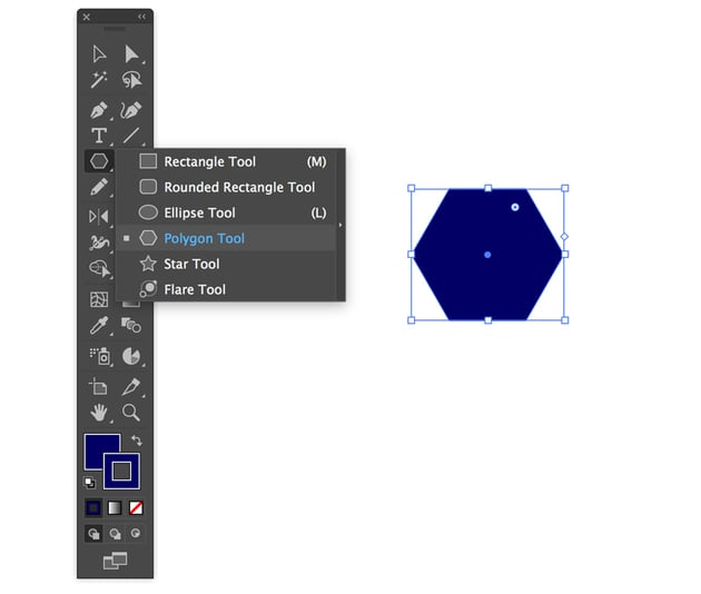 Creating polygon in Adobe Illustrator