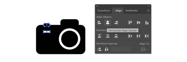 Adding detail to a camera icon