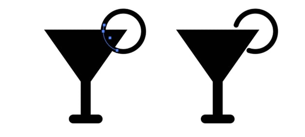 Scissors tool in Adobe Illustrator