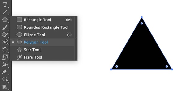 Drawing a triangle in Adobe Illustrator