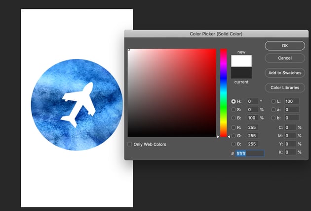 Change the color of shape layer in Adobe Photoshop