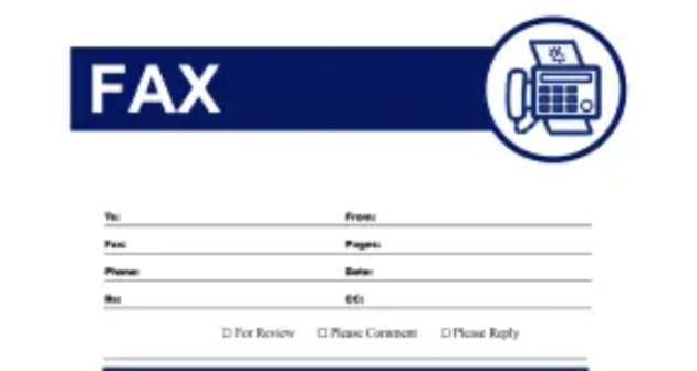 Colorful Fax Machine Icon fax cover sheet