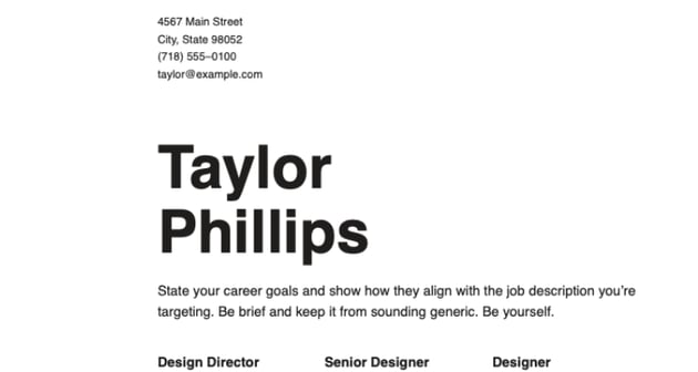 Clean Elegant Resume Cover Letter Template Free