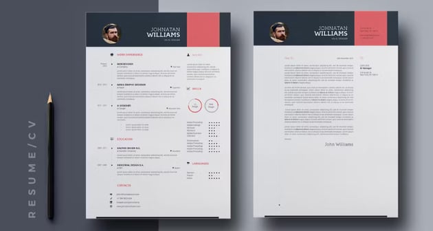 Modern Resume Cover Sheet Template