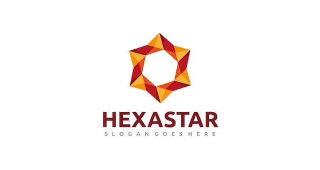Hexagon Star Logo Design (AI, EPS)
